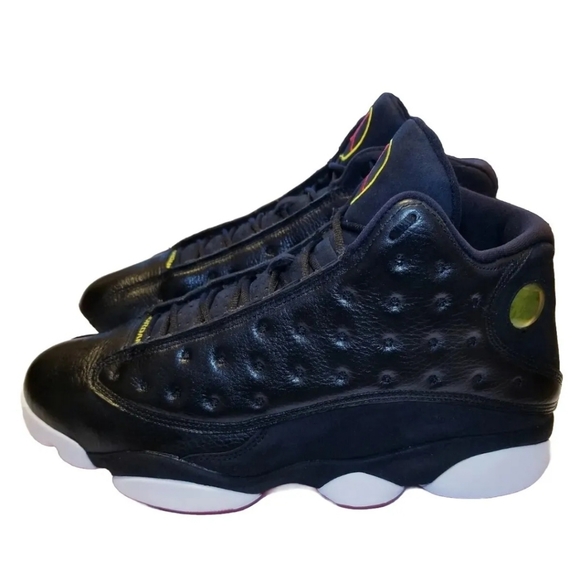 Jordan Air Retro 13 Men (2010)Playoffs Black/Varsity 414571-001 Sneakers Sz 12.5